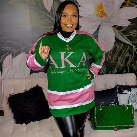 Alpha Kappa Alpha Line Jacket Designs, Alpha Kappa Alpha Outfits Fashion, Aka First Day Out Outfits, Aka Attire, Alpha Gifts, Alpha Kappa Alpha Gifts, Alpha Kappa Alpha Clothing, Aka Apparel, Alpha Kappa Alpha Paraphernalia