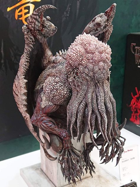 Monster Sculpture, Brain Of Cthulhu, Cthulu Monster, Lovecraftian Horror Tentacles, Tiamat Dragon, Cthulhu Miniatures, Fantasy Monster Tentacles, Lovecraft Monsters, Cthulhu Art