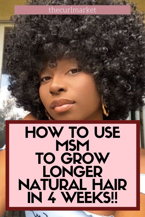 Msm Hair Growth Before And After, Msm Powder For Hair Growth, How To Retain Length Natural Hair, Msm For Hair Growth, Msm For Hair, Monistat Hair Growth, Hair Growth Tips For Black Women, Msm Hair Growth, Afro Hair Growth