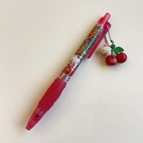 Hello kitty cherry gotochi mechanical pencil SHIPS... - Depop Cherry Hello Kitty, Hello Kitty Cherry, Hello Kitty Pencil, School Material, Creative Things, Mechanical Pencil, Cute Stationery, Cute Charms, Mechanical Pencils