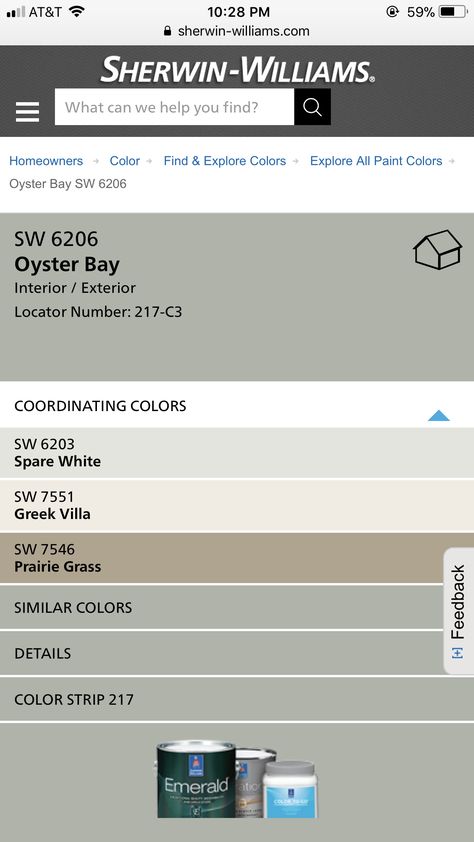 Oyster Bay Oyster Bay Coordinating Colors, Oyster Bay Sherwin Williams, Greek Villas, Laundry Room Renovation, Oyster Bay, House Color, Room Renovation, Interior Paint Colors, Bedroom Paint