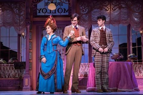 -Bernadette Peters, Gavin Creel and Charlie Stemp- •Dolly, Cornelius and Barnaby• { #hellodolly #hellodollybway #hellodollybroadway… Hello Dolly Broadway, Hello Dolly Musical, Gavin Creel, Broadway Costumes, Bernadette Peters, Posts On Instagram, The Boy Next Door, Bette Midler, Male Character