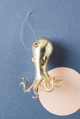 See this Golden Octopus Ornament from Anthropologie. Octopus Ornament, Fruits Decoration, Anthropologie Holiday, Unique Christmas Ornaments, Fun Christmas Decorations, Festive Holiday Decor, Beach Christmas, Coastal Christmas, Unique Ornament