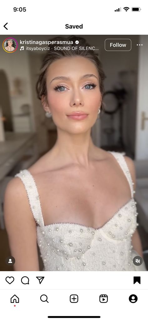 Bridal Makeup For Blue Eyes Natural, Spring Glam Makeup, Romantic Wedding Makeup Bridal, Bridal Hair For Round Face, Wedding Makeup Pale Skin, Wedding Makeup For Fair Skin, Bridal Makeup Green Eyes, Bright Wedding Makeup, Subtle Bridal Makeup