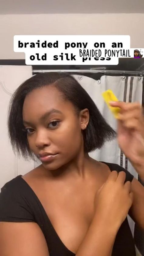 Pony Tutorial, Braid Pony, Healthy Relaxed Hair, Short Relaxed Hairstyles, Cabello Afro Natural, Braided Pony, Weave Ponytail Hairstyles, Sleek Ponytail Hairstyles, Ponytail Hairstyles Easy