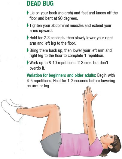 DeadBug_Exercise27-psp Core Exercises For Seniors, Exercises For Seniors, Bone Diseases, Bone Loss, Core Exercises, Easy Stretches, Senior Health, Fitness Trends, Body Tissues