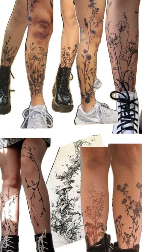 Thigh Piece Tattoos, Flower Leg Tattoos, Tattoos To Cover Scars, Framed Tattoo, Funky Tattoos, Design Tattoos, My Tattoos, Pieces Tattoo, 4 Tattoo