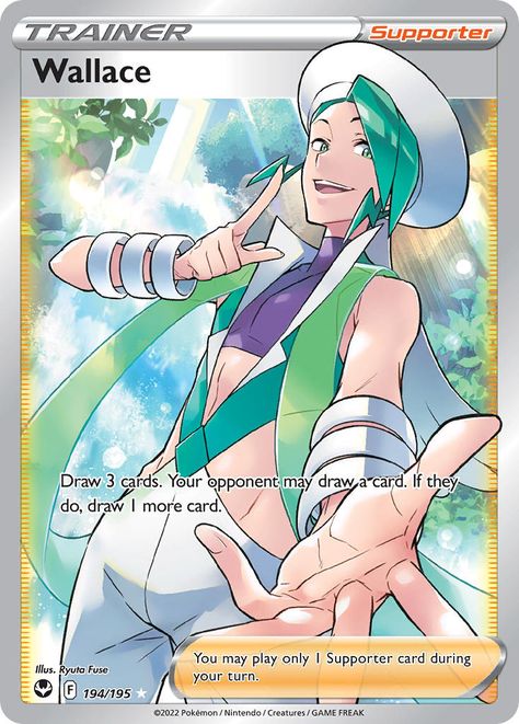 @ryuta-fuse ‹ PkmnCards Wallace Pokemon, Pokemon Plush, Pokemon Trading Card Game, Pokemon Trading Card, Team Rocket, Flesh And Blood, Pokémon Tcg, Trading Cards Game, Pokemon Art