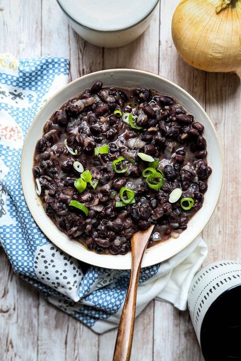 Beans In Rice Cooker, Black Beans Recipes, Black Beans From Scratch, Instant Pot Black Beans, Beans From Scratch, Best Rice Cooker, Slow Cooker Black Beans, Cooking Grains, Chinese Spices