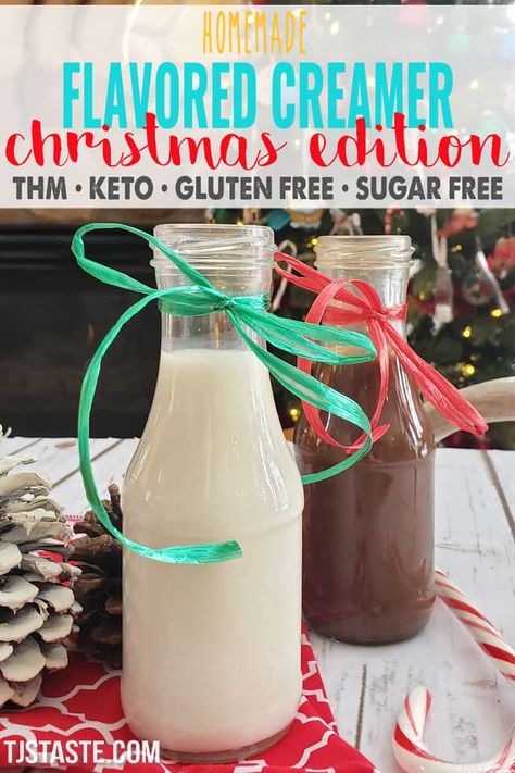 Flavored Coffee Creamer Recipes, Powdered Coffee Creamer, Coffee Creamer Recipes, Edible Essential Oils, Flavored Creamer, Sugar Free Coffee Creamer, Homemade Coffee Creamer Recipe, Keto Coffee Creamer, Chocolate Extract