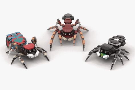 What is it?Jumping Spiders are one of the cutest spiders in the world. They belong to the family Salticidae, and are the largest family group of ... Lego Lotr, Lego Spider, Cool Things To Build, Tf2 Funny, Jumping Spiders, Lego Animals, Lego Mechs, Lego Mocs, Lego Creative