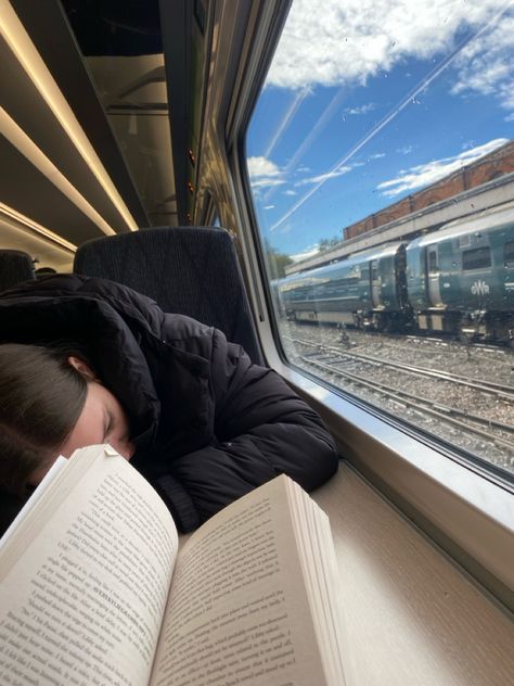 #train #trainjourney#travel #book #reading #books #aesthetic #itgirl #window #journey Reading On Train, Travel By Train Aesthetic, The Girl On The Train Book Aesthetic, Train Window Aesthetic, Reading Book On Train Aesthetic, Train Journey, Future Life, Our Life, Line Art