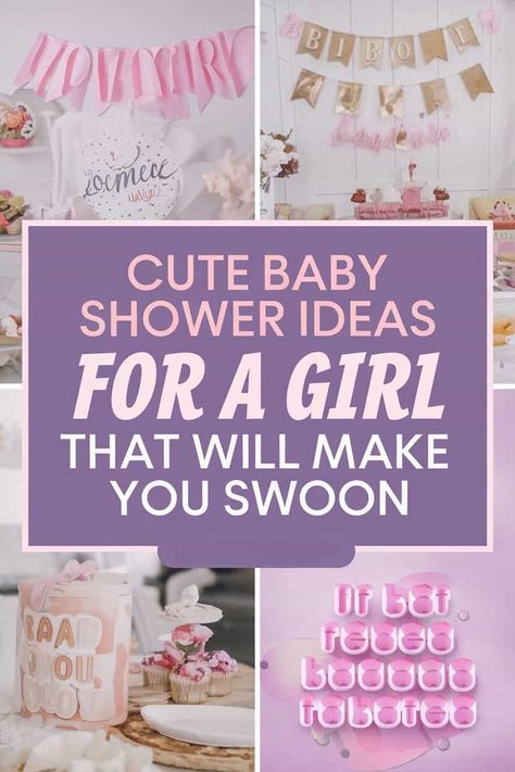 Pretty in Pink: Girly Baby Shower Ideas That Will Steal Your Heart Pink And Gray Baby Shower Ideas, Simple Girl Baby Shower Ideas, Girly Baby Shower Ideas, Baby Shower Set Up Ideas Layout, Pink Winter Wonderland Baby Shower Ideas, Oh Baby Shower Ideas, Baby Girl Shower Ideas, Neutral Baby Shower Themes, Simple Baby Shower Decorations