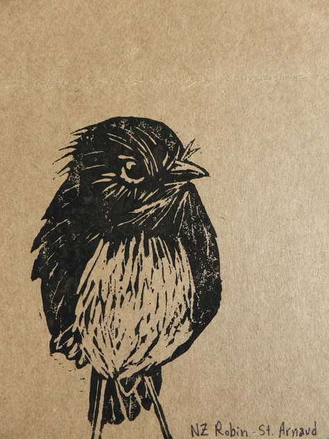 Linocut Robin, Robin Linocut, Linocut Birds, Bird Linocut, Robin Drawing, Woodcut Printing, Linocut Printmaking, Lino Art, Lino Cuts