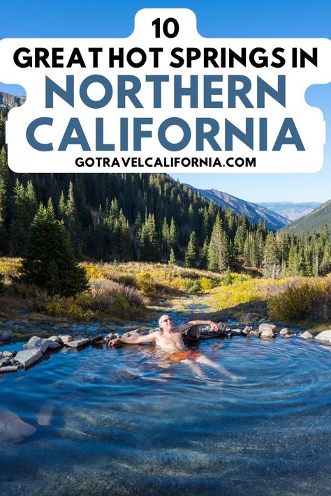 Discover the warmth and relaxation of Northern California's top 10 hot springs. Dive into nature's spa! #NorCalHotSprings #RelaxingGetaway Hot Springs California, California Hot Springs, Weekend Getaway California, Northern California Road Trip, Sierra Mountains, Natural Hot Springs, Mammoth Lakes, Resort Pools, Clothing Optional