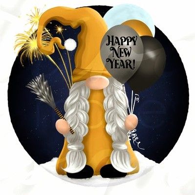 Gnome Wallpaper, Gnome Images, Gnomes Crafts, Happy New, Happy New Year