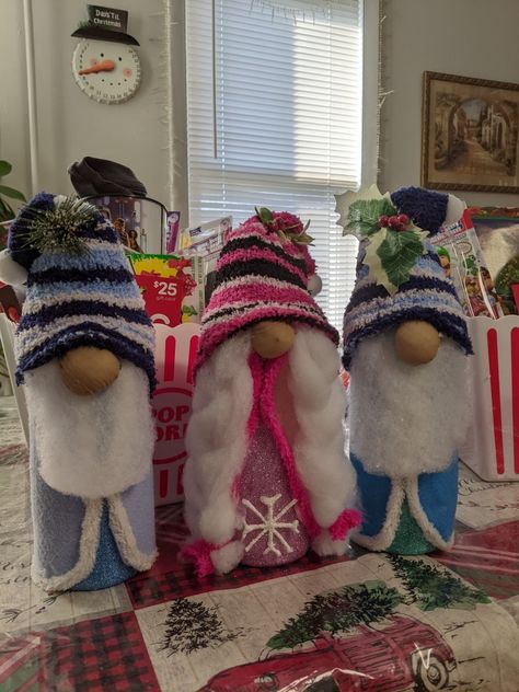 I created these gnomes from recycled creamer containers. The kids still screw off to be filled inside with treats for the kiddos. I placed them in gift baskets for Christmas. Gift Baskets For Christmas, Baskets For Christmas, Creamer Container, Christmas Gift Baskets, The Kids, Gift Baskets, Screw, Baskets, Winter Hats