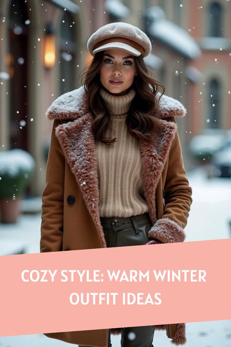 Cozy Style: Warm Winter Outfit Ideas Wool Outfit, Warm Winter Outfit, Cozy Winter Fashion, Classy Fall Outfits, Trendy Winter Fashion, Hot Summer Outfits, Trendy Scarves, Trendy Coat, Winter Outfits Warm