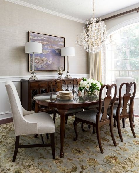 Project Reveal: Traditional and Timeless in The Woodlands 13 Dining Room Decor Traditional, Contemporary Dining Room Furniture, Dining Room Table And Chairs, Transitional Dining Room, Classic Dining Room, Traditional Dining Rooms, Traditional Dining, Dining Room Combo, Traditional Dining Room