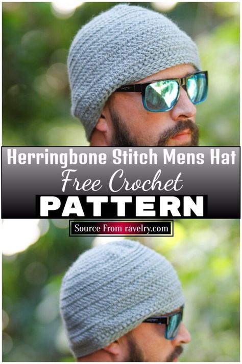 13 Easy Crochet Men Hat Patterns Skull Cap Pattern, Crochet Useful Items, Crochet Mens Hat Pattern, Trendy Crochet Clothes, Crochet Skull Cap, Mens Hat Pattern, Crochet Mens, Quick Crochet Gifts, Crochet Mens Hat