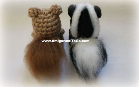 Skunk Amigurumi, Skunk Crochet, Crochet Skunk, Toy Crochet Patterns, Crochet Scarf For Beginners, Tiny Crochet, Crochet Baby Hat Patterns, Memory Bears, Crochet Kids