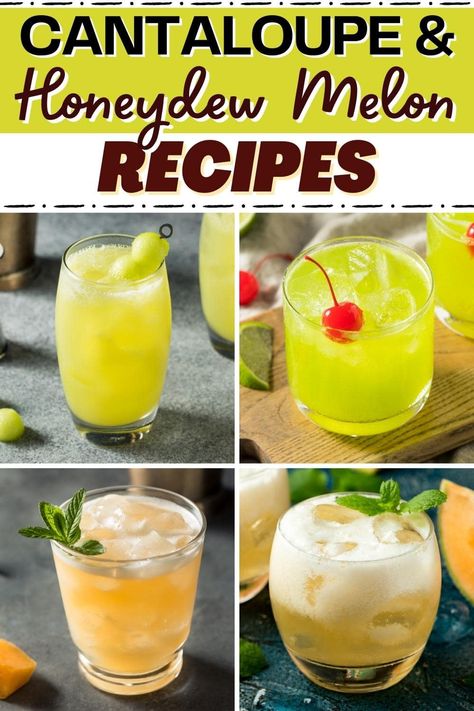 Melon Drinks Alcohol, Meloncello Recipe, Honey Melon Ciroc Recipes, Honeydew Recipes, Melon Drink Recipes, Honeydew Cocktail, Honeydew Melon Recipes, Honeydew Recipe, Cantaloupe Juice