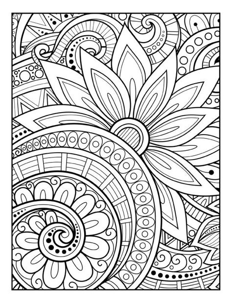 Mandala Coloring Pages For Adults, Patterns Mandala, Mandala Book, Adult Coloring Books Printables, Abstract Coloring Pages, Adult Coloring Designs, Pattern Coloring Pages, Detailed Coloring Pages, Adult Colouring Pages