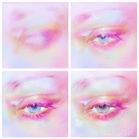 Eye Reference Photo, Eye Reference, Watercolor Eyes, Photoshop Painting, Ethereal Art, Process Art, Eye Art, Time Lapse, Digital Portrait