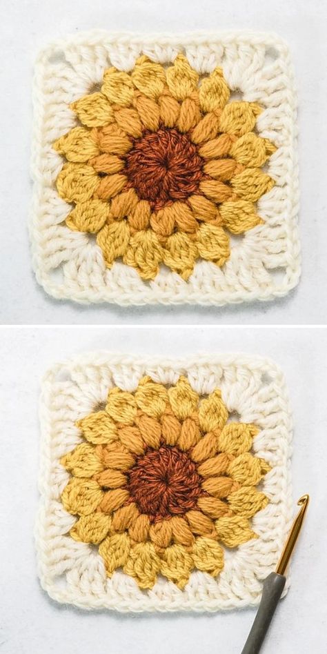 This is a step-by-step crochet guide that we all were looking for. It’s a perfect zero waste project that can use the yarn scraps, like from the recommended Knit Picks Swish worsted yarn. It’s a beginner crochet pattern that gives so much joy and satisfaction creating a flower crochet square. #freecrochetpattern #crochetpattern #crochetgrannysquare #crochetsquare #crochetsunburstsquare Flower Crochet Square, Crochet Sunburst Granny Square, Crochet Vs Knit, Crochet Sunburst, Granny Squares Crochet, Crochet Guide, Make A Blanket, Sunburst Granny Square, Yarn Scraps