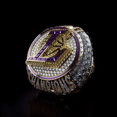 Lakers Championship Rings, Nba Rings, Nba Championship Rings, Mickey Mouse Ring, Stone Rings For Men, Lakers Championships, Super Bowl Rings, Nba Championship, Trophy Design