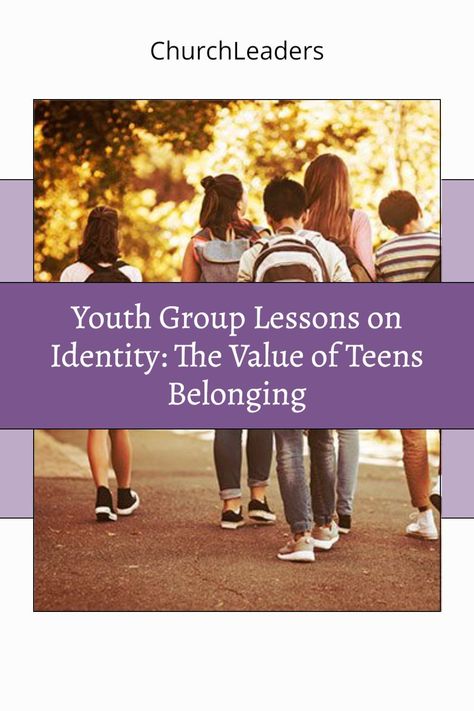 Youth group lessons on identity let teens and preteens know they matter. Discover insights about building identity and belonging among kids. #identity #belonging #youthgrouplessons #teenministry #youthministry #identityinChrist #Christianteens Teen Youth Group Lessons, Youth Group Names, Youth Sermons, Teen Bible Lessons, Youth Bible Lessons, Youth Group Lessons, Teen Ministry, Youth Lessons, Student Ministry