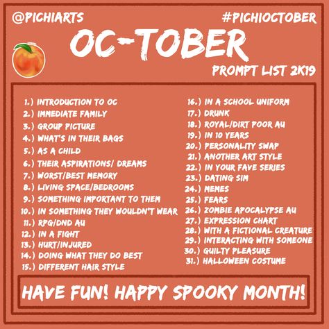 Drawing Ideas Oc, Drawing Prompt Generator, Oc Drawing Prompts, Oc Tober, Christmas Drawing Ideas, 30 Day Art Challenge, Prompt Generator, 30 Day Drawing Challenge, Draw Your Oc