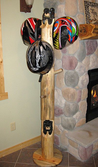 Snowmobile Helmet Storage, Snowmobile Gear Storage, Metal Animal Sculptures, Snowmobile Clothing, Hang Scarves, Maine Cabin, Snowmobile Helmets, Camp Decor, Snowmobile Accessories