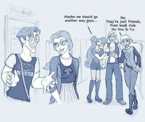 Disney High School :: 56.A Chance To Try | Tapas Princess Fanart, Disney High School, Childhood Cartoons, Disney Au, Disney High Schools, Disney Character Art, Disney High, Disney Princess Fan Art, Disney Fanart