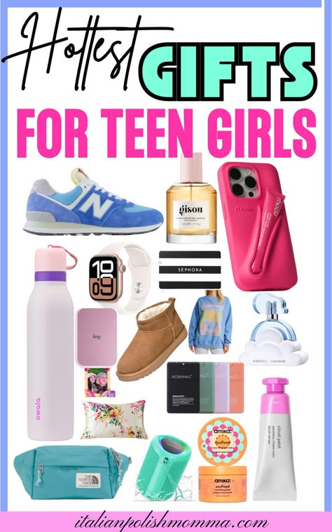 Gifts for teen girls, best gift ideas for teenage girls ages 14 and up, gifts for 16 year old girls, gift guide for teen girls, teenage girl gifts, Christmas gifts for teen girls for 2024 Christmas Gift Teenage Girl, Trendy Gifts For Teens, Teen Girl Gifts 2024, Teenage Christmas Gift Ideas, Gifts Teen Girls, Best Gifts For Teen Girls, Teen Girl Gift Guide, Homemade Christmas Cake, Preppy Christmas Gifts