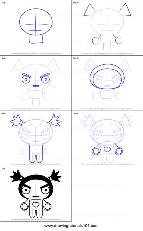 Pucca Cartoon, Pucca X Garu Drawing, Garu Drawing, Pucca Characters, Pucca Nails, Pucca And Garu, Yandere Simulator Characters, Drawing Sheet, Kitty Drawing