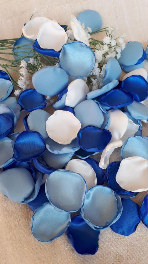 Blue Rose Petals, Flower Girl Petals, Wedding Toss, Royal Blue Flowers, Rose Petals Wedding, Beach Wedding Flowers, Navy Blue Flowers, Royal Blue Wedding, Wedding Aisle Decorations