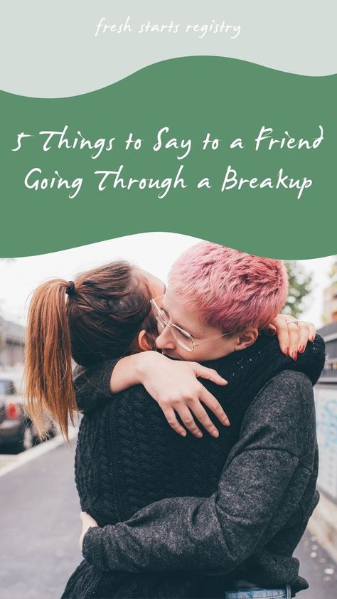 It can be difficult to know what to say to a friend who is going through a heartbreak. We've outlined 5 easy phrases to help a friend going through a major life moment. Click over and check out these 5 sayings to help a sad friend. Starting Fresh, Fresh Starts, Useful Things, Words With Friends, What To Say, Life Moments, Moving On, Moving Out, Fresh Start