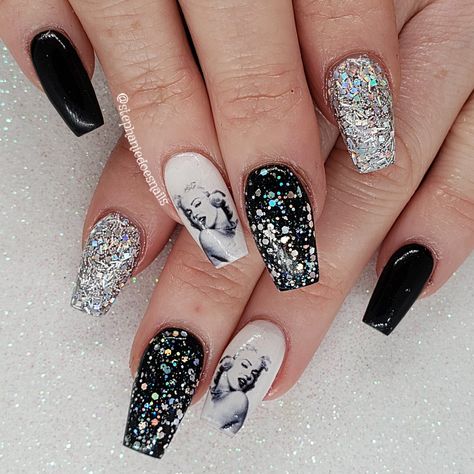 Marilyn Monroe Nails Designs, Marilyn Monroe Nails, Short Acrylic, Short Acrylic Nails Designs, Exclusive Jewelry, Short Acrylic Nails, Nails Designs, Acrylic Nail Designs, Marilyn Monroe