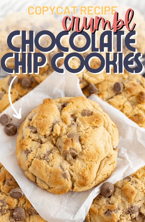 Crumbl Cookies are a rich, GIANT Chocolate Chip Cookie Recipe loaded with milk chocolate chips and best served warm. |Cooking with Karli| Copycat Crumble Choc Chip Cookies, School Chocolate Chip Cookies, Colossal Cookies Recipe, Crumbl Cookies Chocolate Chip, Crumble Chocolate Chip Cookie Recipe, Crumble Chocolate Chip Cookies, Costco Cookie Recipe, Chocolate Chip Cookies With Crisco, Crumble Cookie Copycat Recipe