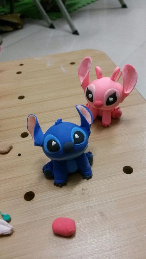 Stich Air Dry Clay Stitch, Stitch Clay, Jumping Clay, Vision Bored, Life Vision, Polymer Clay Diy, Modeling Clay, Play Doh, Dry Clay