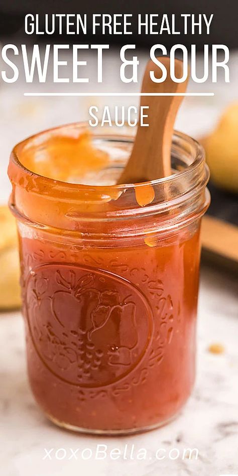 Gluten Free Healthy Sweet and Sour Sauce - xoxoBella Egg Roll Sauce, Deep Fried Egg, Sweet Sour Sauce, Unagi Sauce, Deep Fried Recipes, Pork Egg Rolls, Chinese Snacks, Homemade Sauce Recipes, Authentic Chinese Recipes