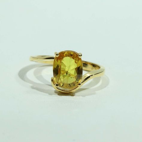 Excited to share the latest addition to my #etsy shop: 18k Gold Ring| Natural Yellow Sapphire Jewelry| Birthday Gift| Stylish Engagement Ring| Yellow Jewelry| Gift For Her https://www.etsy.com/Internationaljmart/listing/1066167321/18k-gold-ring-natural-yellow-sapphire? Yellow Sapphire Ring Gold Women, Yellow Sapphire Jewelry, Stylish Engagement Rings, Ethiopian Opal Earrings, 18k Gold Engagement Ring, Yellow Sapphire Ring, Engagement Ring Yellow, Diamond Jewelry Earrings, Yellow Sapphire Rings