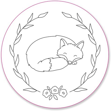 Embroidery Animal Patterns, Free Embroidery Patterns Printables, Woodland Embroidery, Animal Embroidery Patterns, Peter Pauper Press, Hand Embroidery Patterns Free, Fox Embroidery, Animal Embroidery Designs, Embroidery Transfers