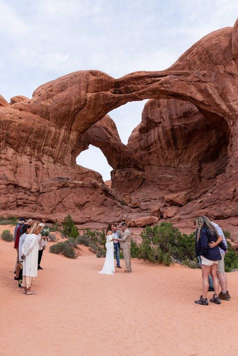 Tessi and Tracey road tripped all the way from Texas to Moab for their elopement. A handful of their closest friends and family came to witness them tie the knot in the beautiful desert of Moab Our adventure began almost a year before as Tessi and I talked on the phone dreaming up her wedding day. She wanted adventure but had no idea where to start. We came up with an idea pretty quick over the phone and were both so excited. I got to planning their day immediately. Beautiful Desert, Ceremony Photos, Marry Your Best Friend, National Park Elopement, Elopement Packages, Adventure Guide, Park Elopement, Arches National Park, Blue Lake