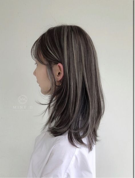 Asian Hair Dye, Hair Color Asian, Korean Hair Color, Hair Color Underneath, Hair Color Streaks, Hair Streaks, Brown Hair Balayage, Shot Hair Styles, Hair Stylies