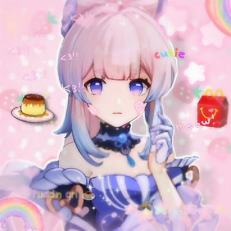 Sangonomiya Kokomi, Kawaii Core, Phone Design, Art Icon, Saturated Color, Cute Icons, Not Mine, Cartoon Art, Genshin Impact