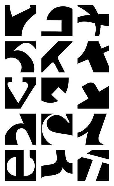 Letterform Abstractions | Flickr - Photo Sharing! Typography Abstract, Abstract Typography, 3d Forms, Figure Ground, Type Inspiration, Iconic Wallpaper, Principles Of Art, Letter Form, Art Curriculum