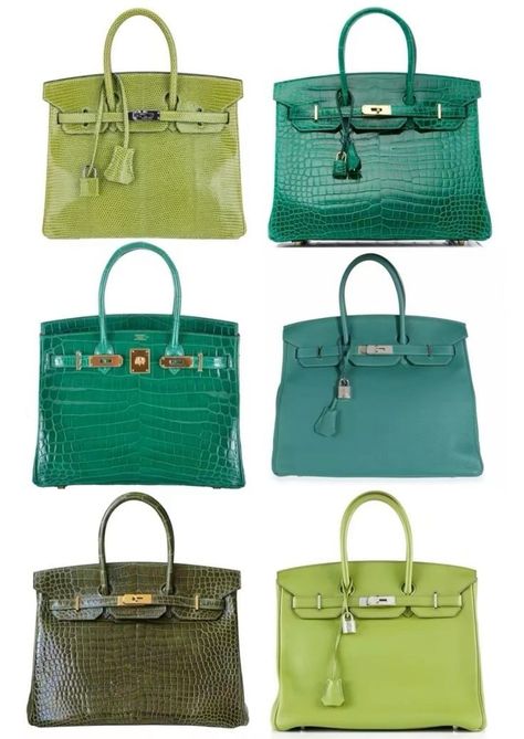 Green Birkin Bag, Night Luxe, Birkin Bags, Dream Bags, Luxury Birthday, Mean Green, Croc Print, Hermes Bags, Hermes Bag