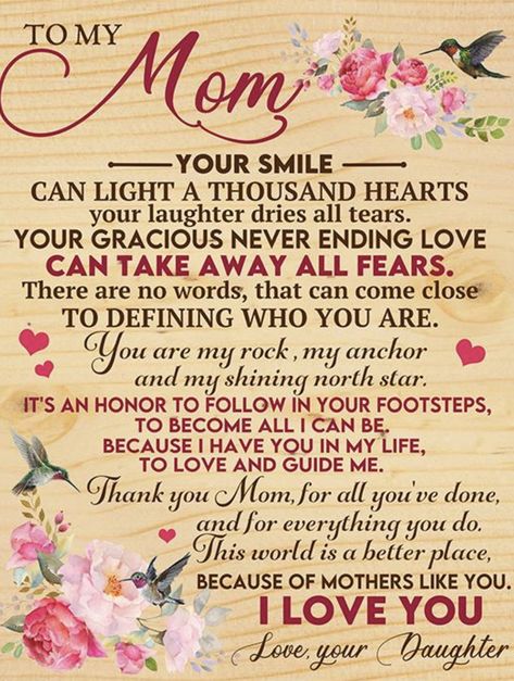 Poem For Mother From Daughter, Mother Love Quotes, Beautiful Mother Quotes, Thank You Mom Quotes, Quotes For Mother, Happy Birthday Mom From Daughter, Love My Mom Quotes, Happy Birthday Mom Quotes, Love Of A Mother